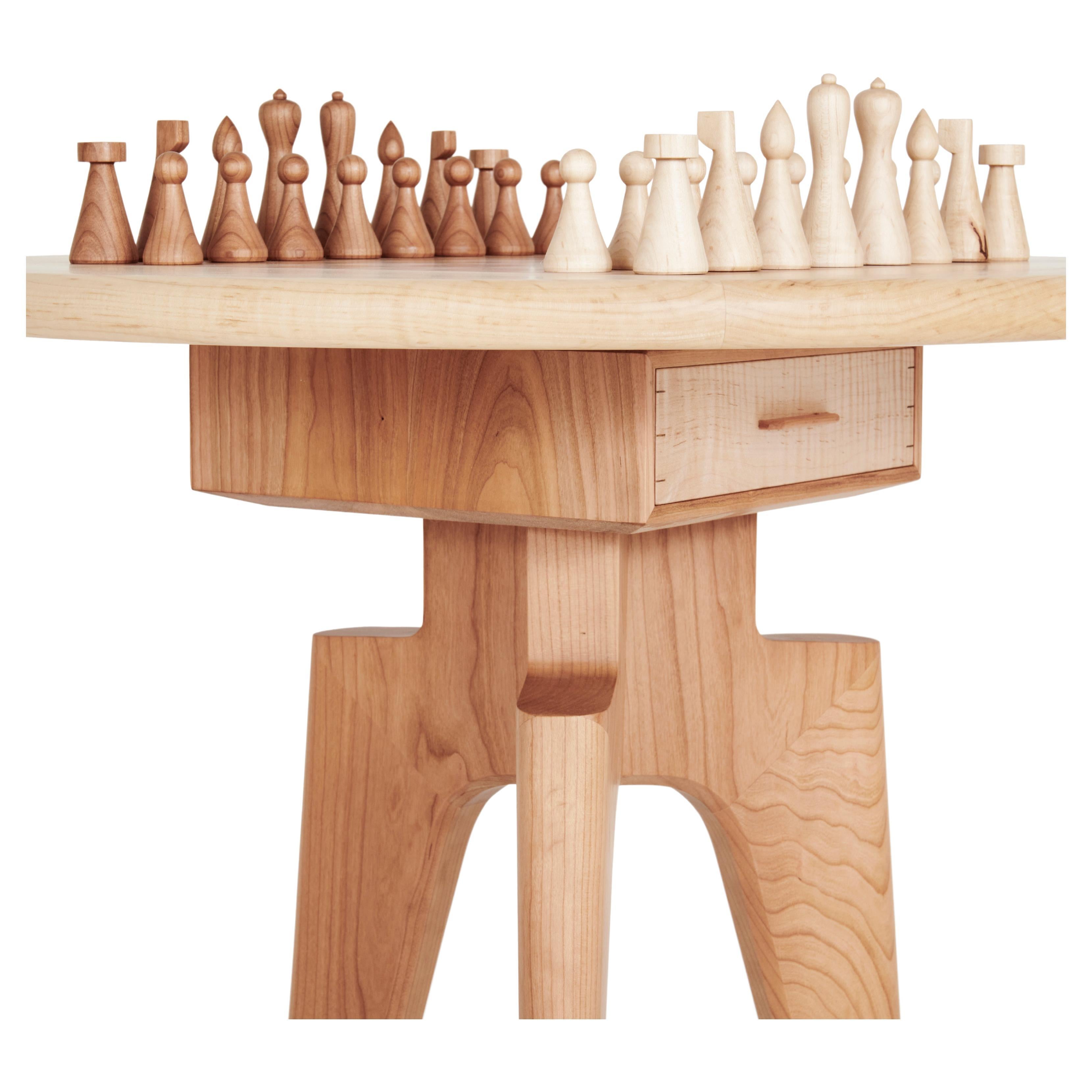 Wood Porn - A Wildly Classy Chess Set (Cherry and Maple) For Sale