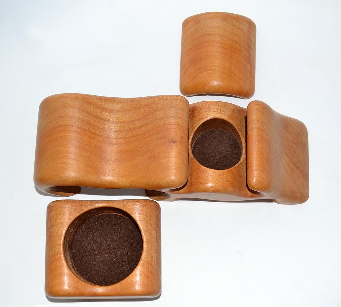 Wood Puzzle Jewelry Box 1970's In Good Condition For Sale In Fort Lauderdale, FL