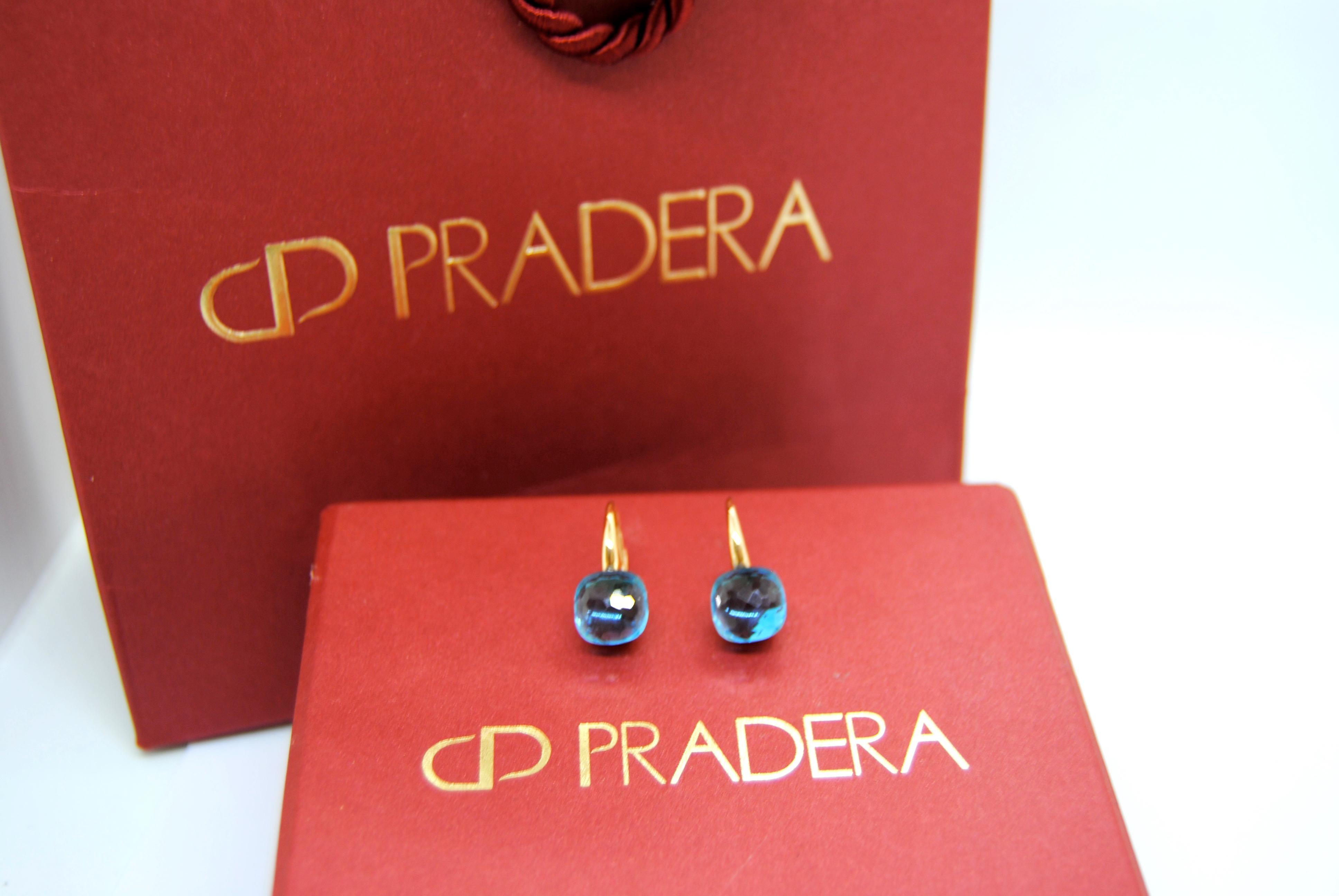 Pendientes Colgantes de Oro Rosa de 18 Kilates de Cuarzo de Madera con Pavé de Diamantes en venta 4
