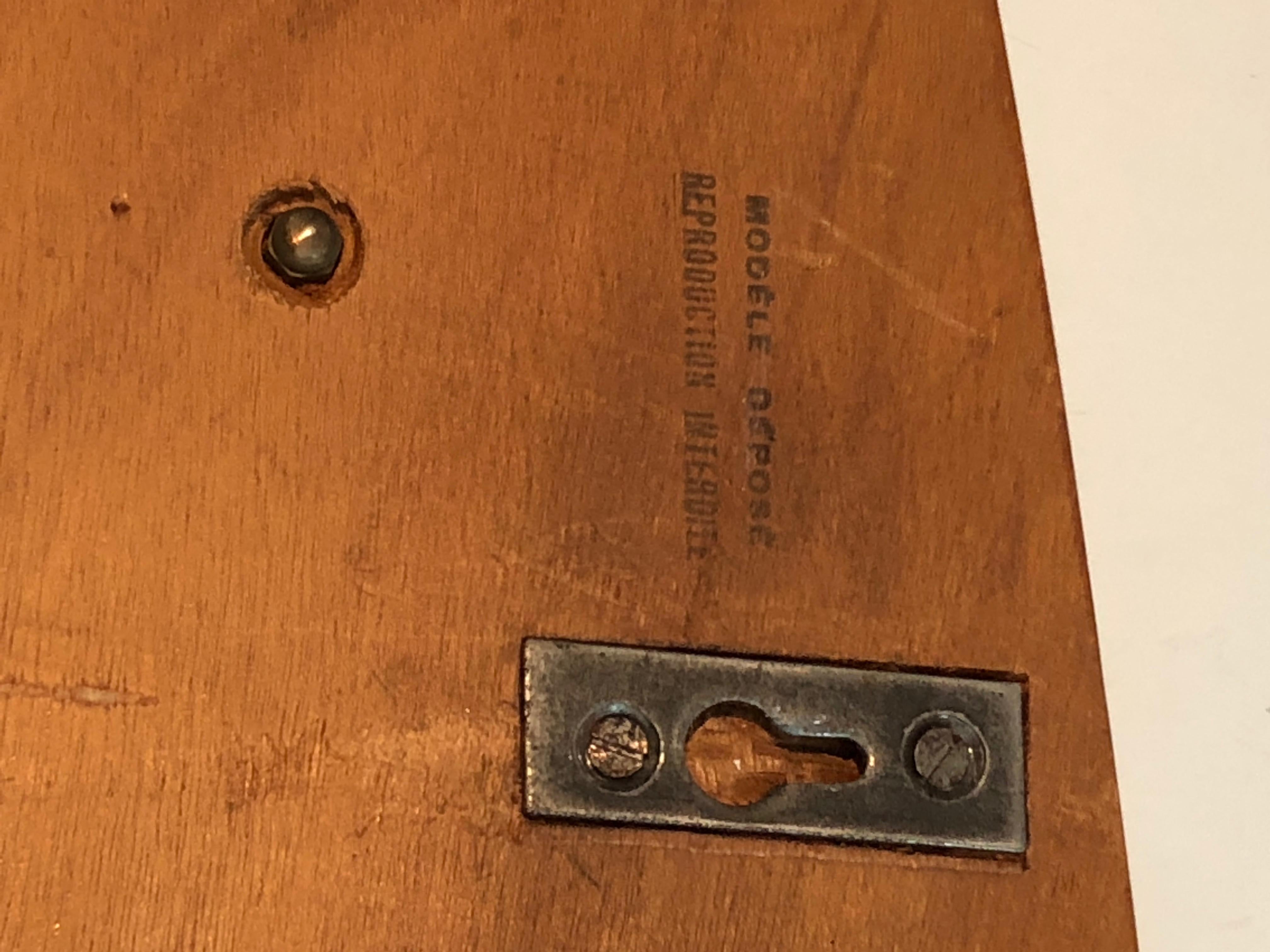 Wood, Rattan e metallo laccato Unità di scaffali. Opera francese di Raymond Glemeau in vendita 2