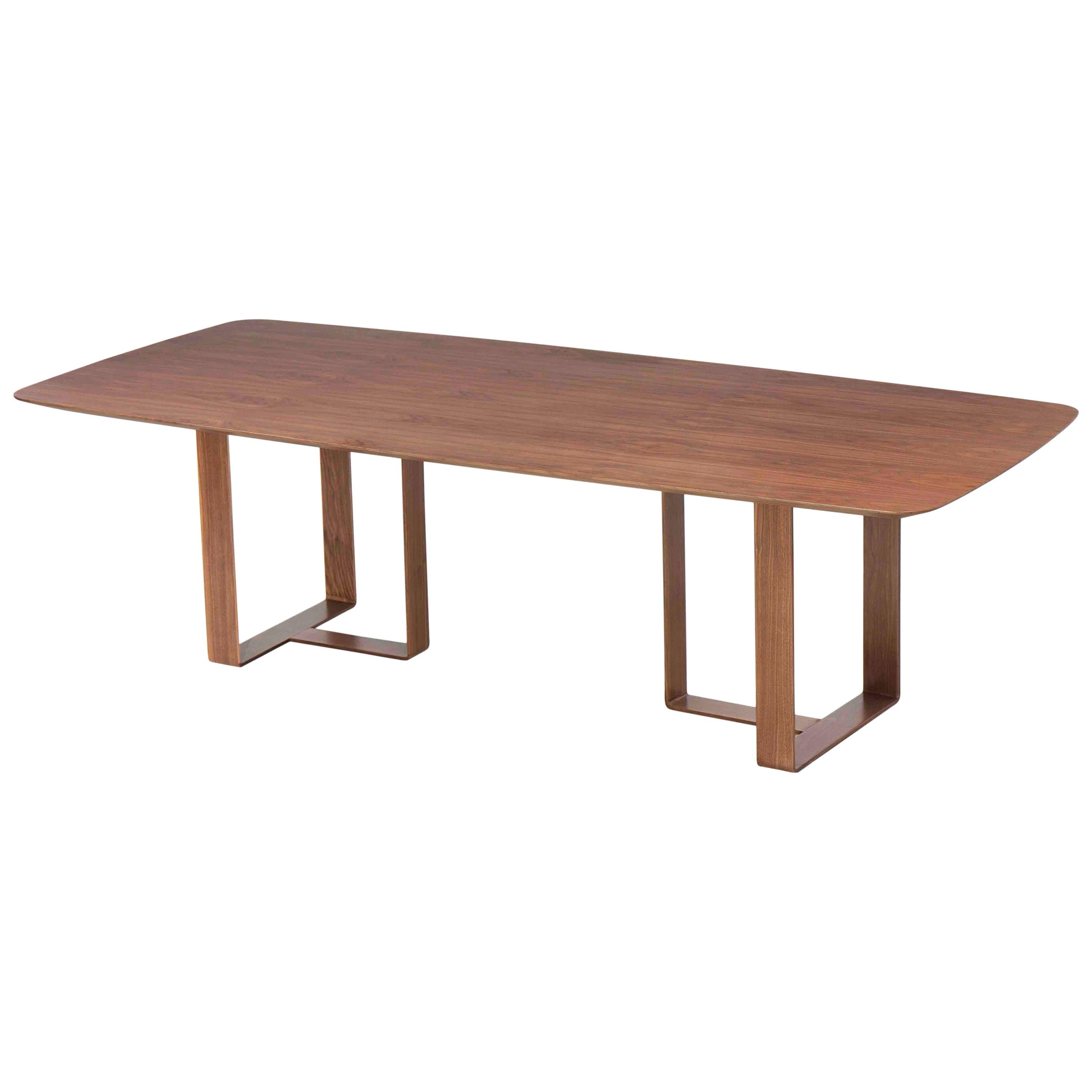 Wood Rectangular Dining Table Brabu