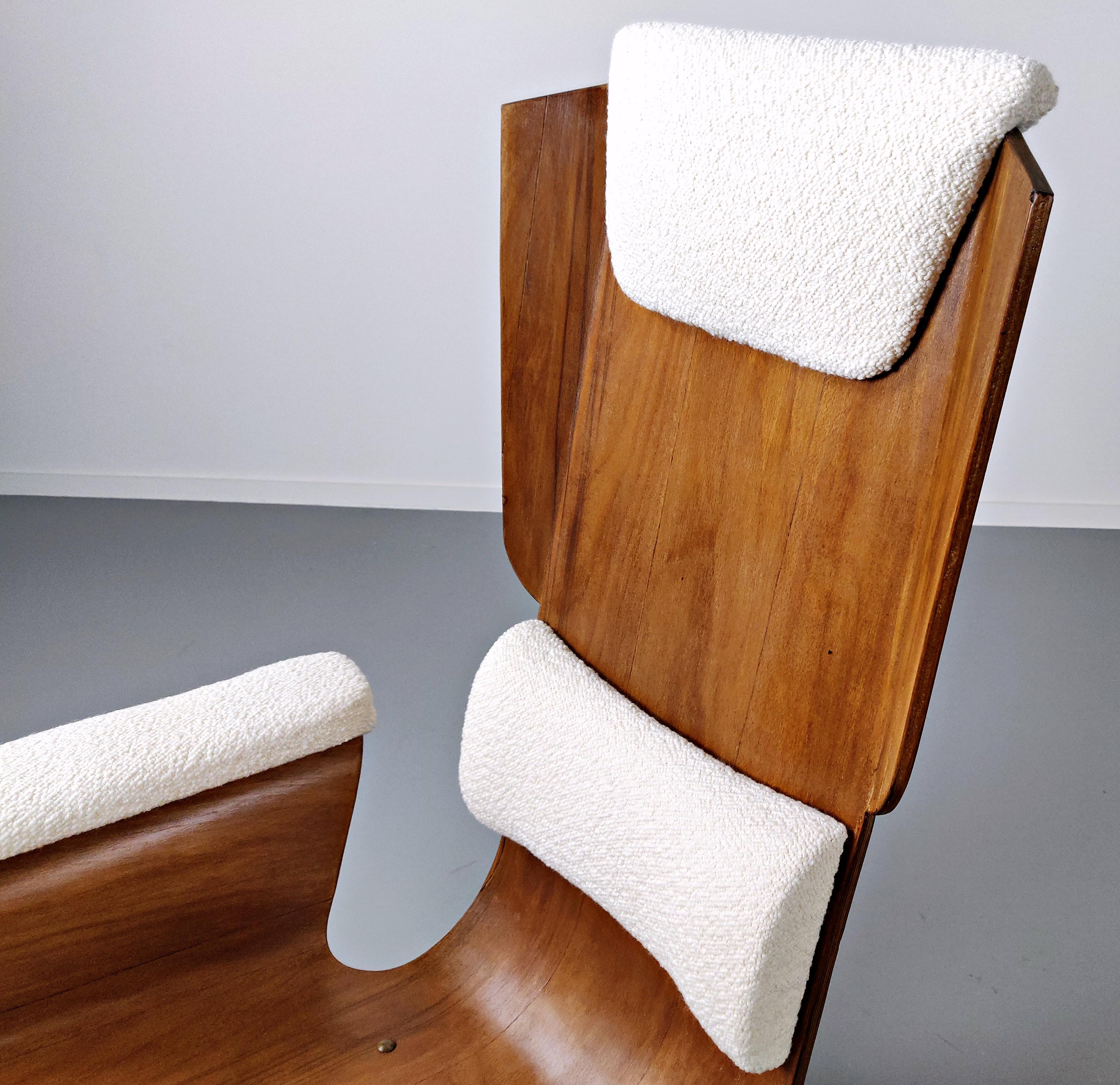 Wood rocking chair by Carlo Ratti - Italy 1960s 9