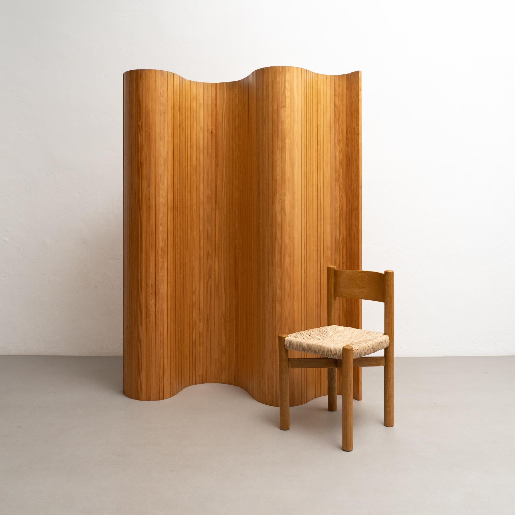 Séparation de pièce en bois d'après Alvar Aalto, vers 1970 en vente 5