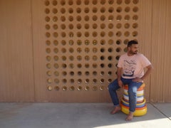 Hocker „RUDO“ aus Holz von Rejo Studio