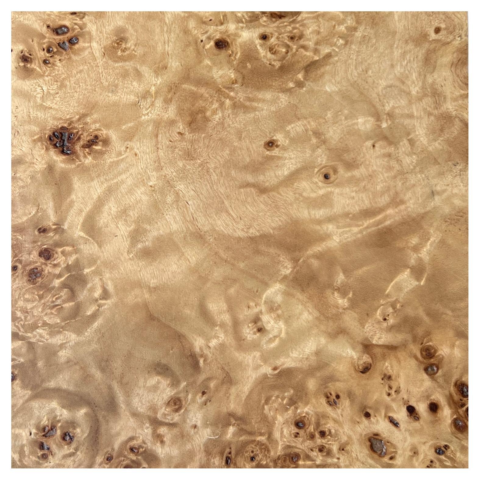 Holzmuster Swatch -Mappa Burl finish