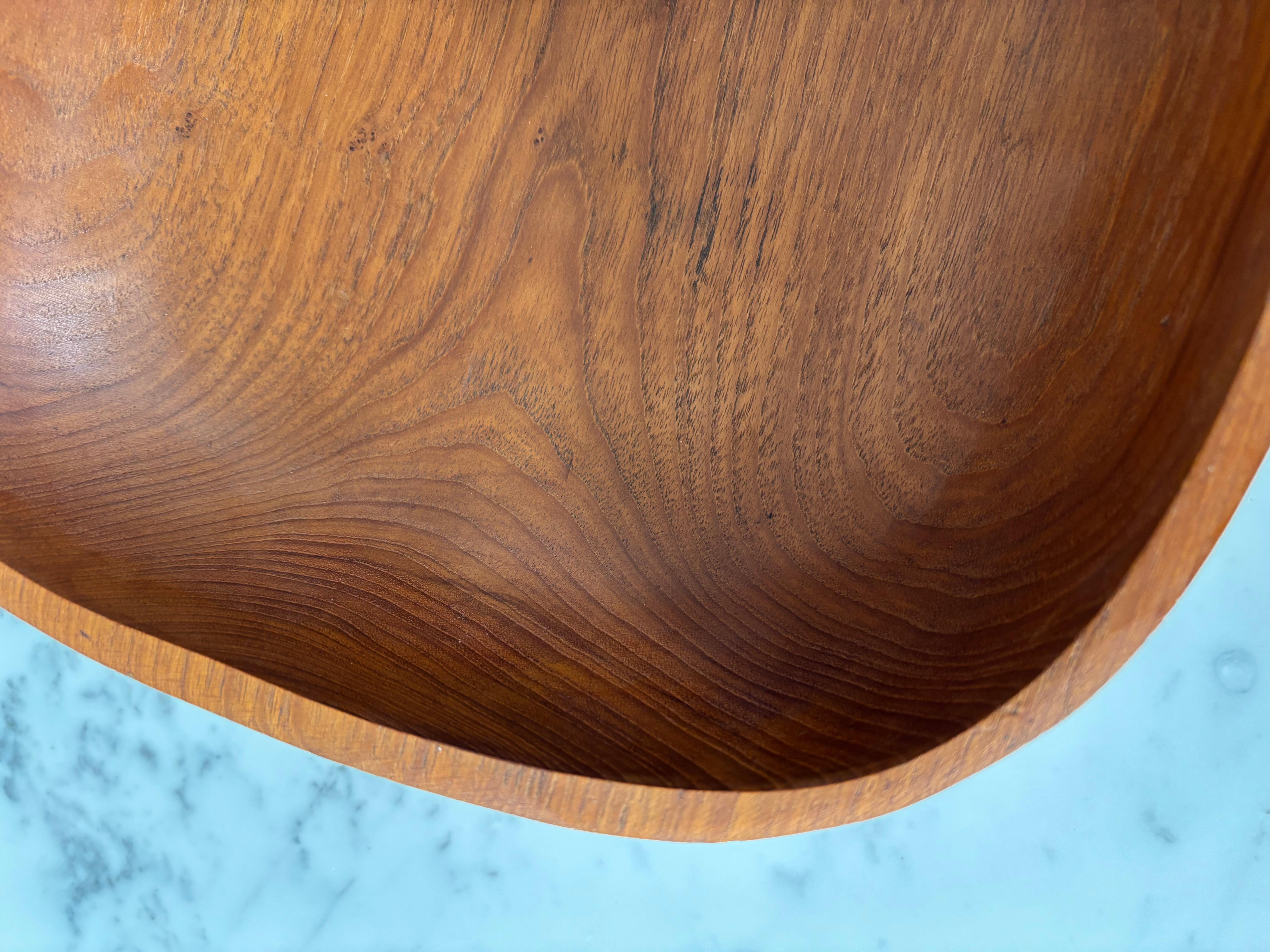 Metà XX secolo Centrotavola scandinavo in legno 1960s in vendita