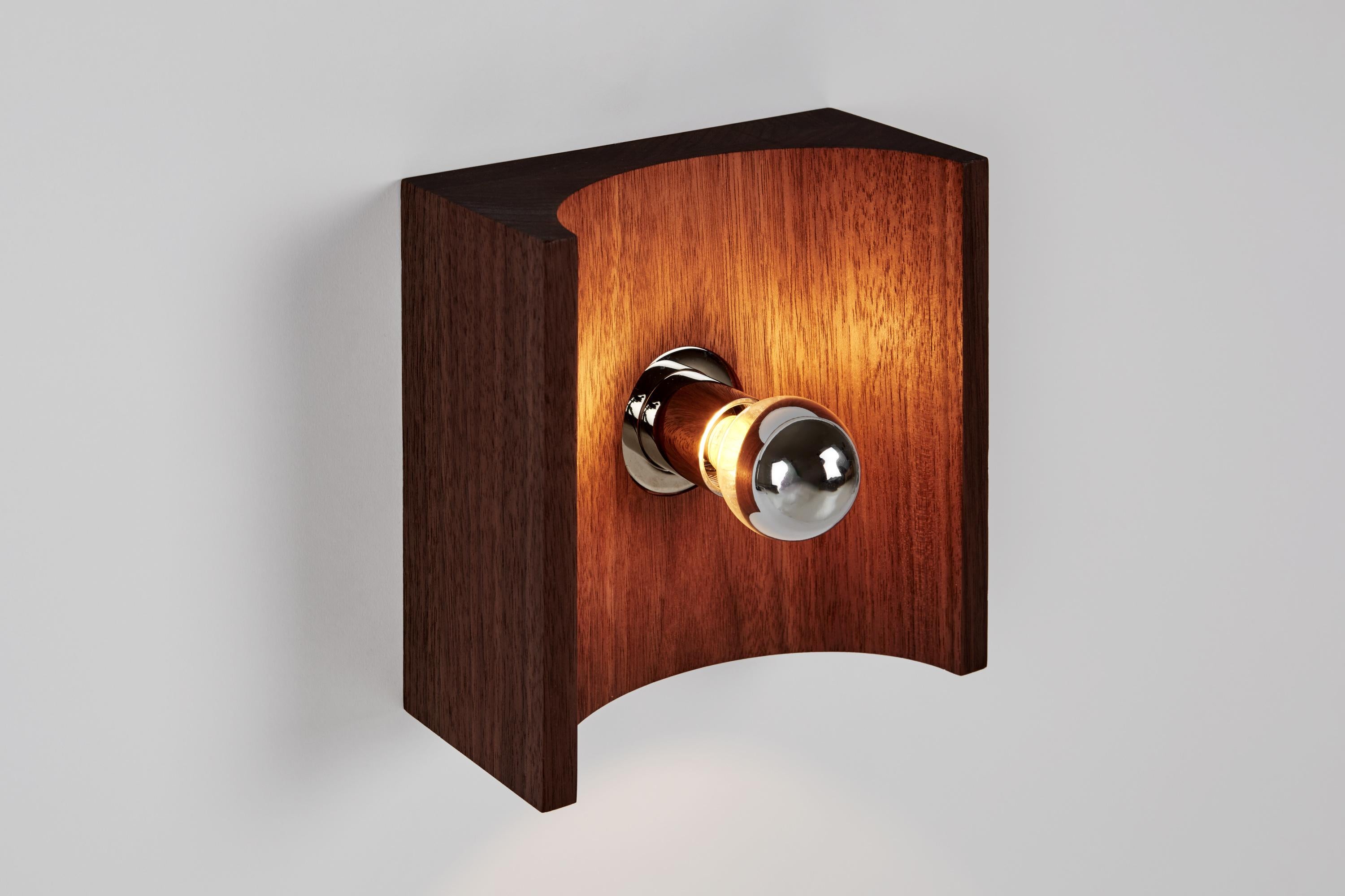 Contemporary Wood Sconce - Full For Sale