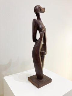 Sculpture en bois, années 1950