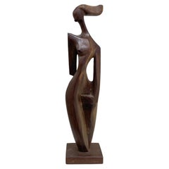 Sculpture en bois, années 1950