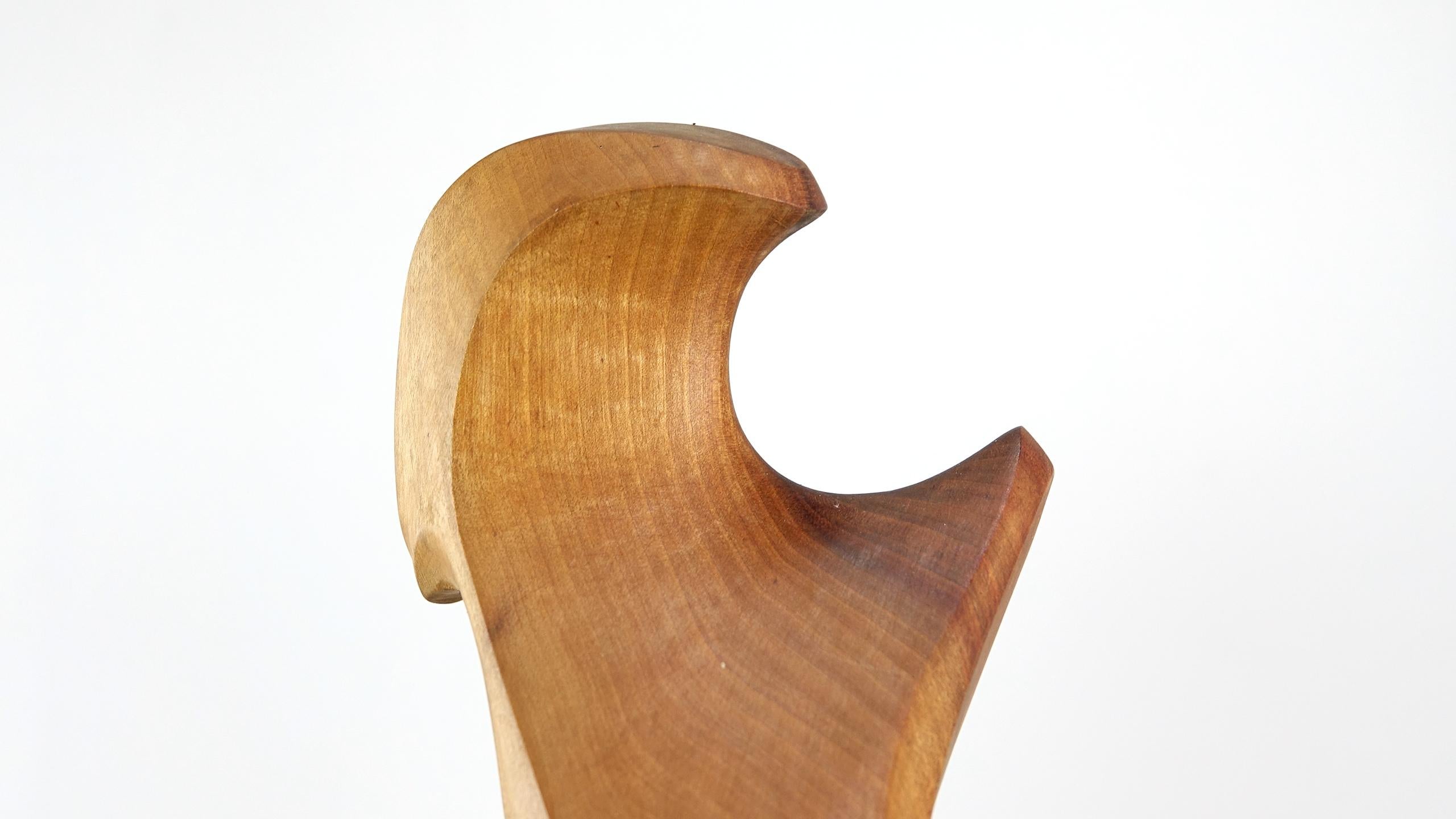 Wood Sculpture by G. Carli, 1983 2