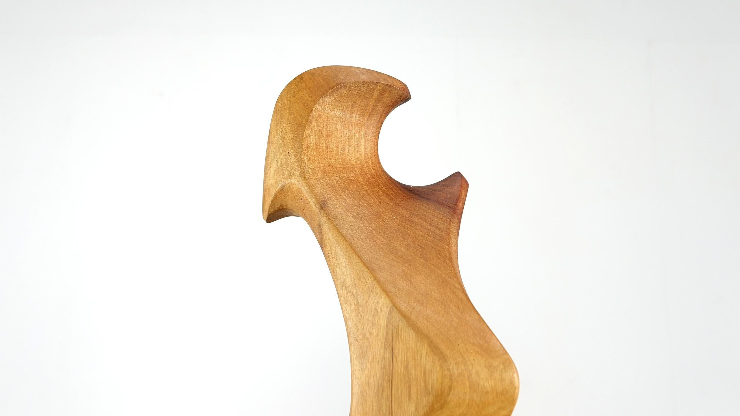 Late 20th Century Wood Sculpture by G. Carli, 1983