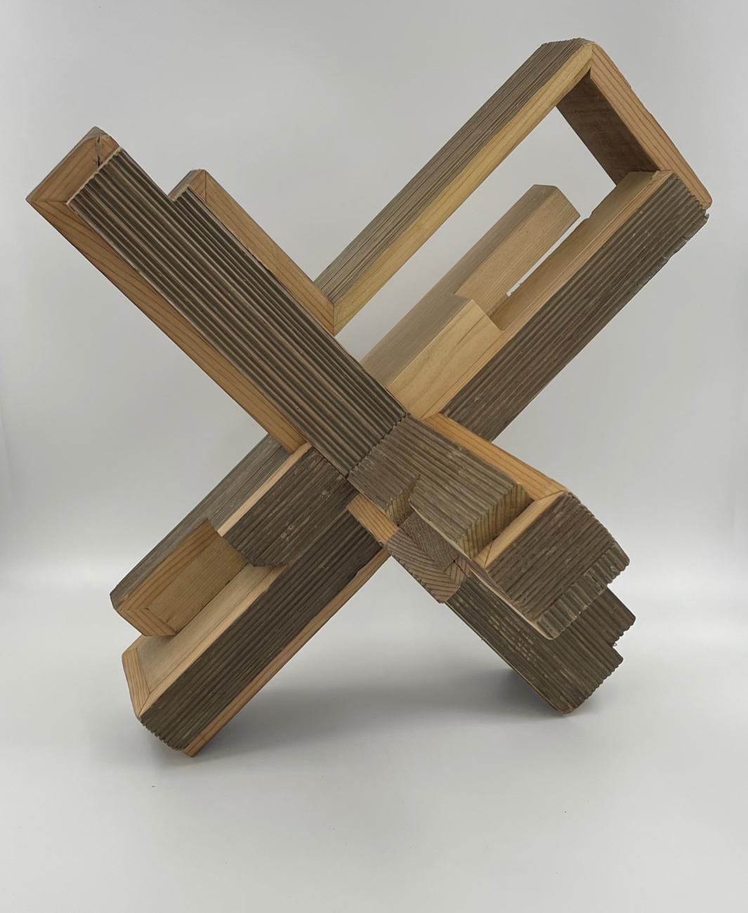 American Wood Sculpture by Robert Wymer For Sale