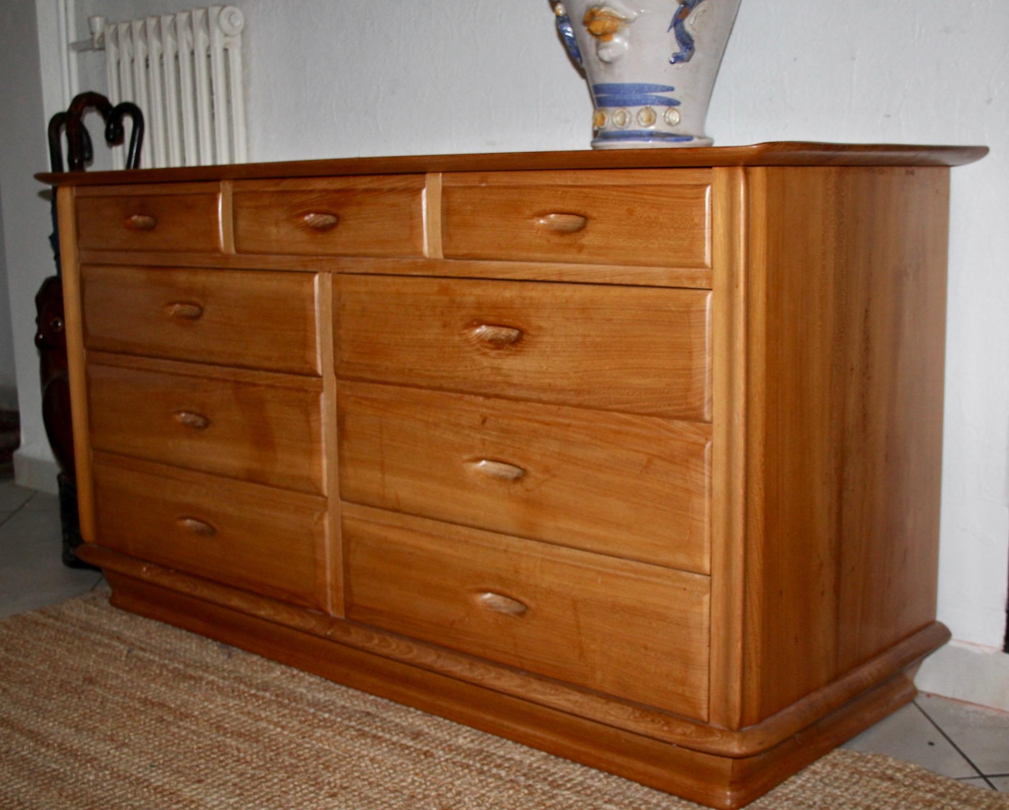 Wood sculpture commode by Franz Xaver Sproll