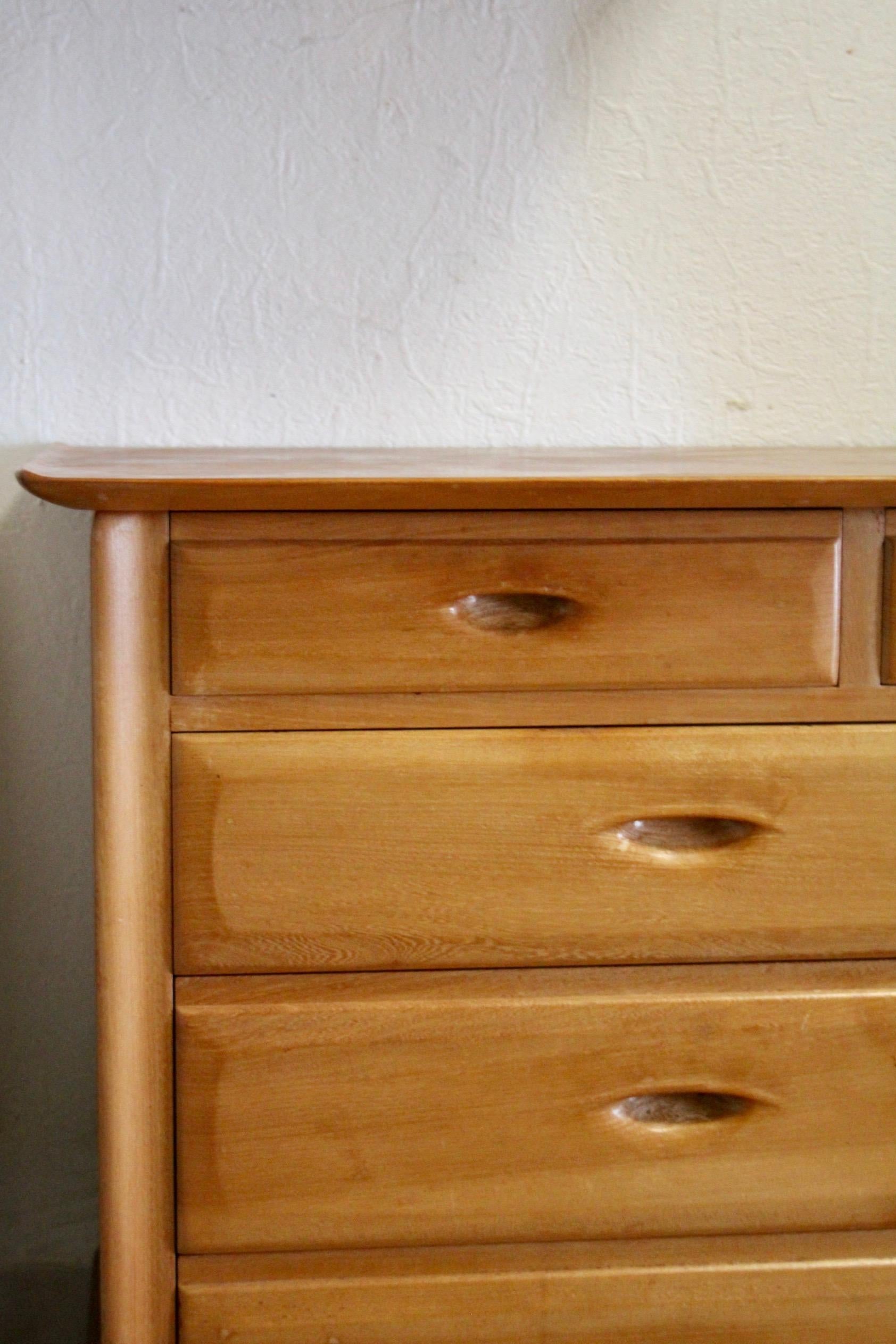 Swiss wood sculpture commode by Franz Xaver Sproll For Sale