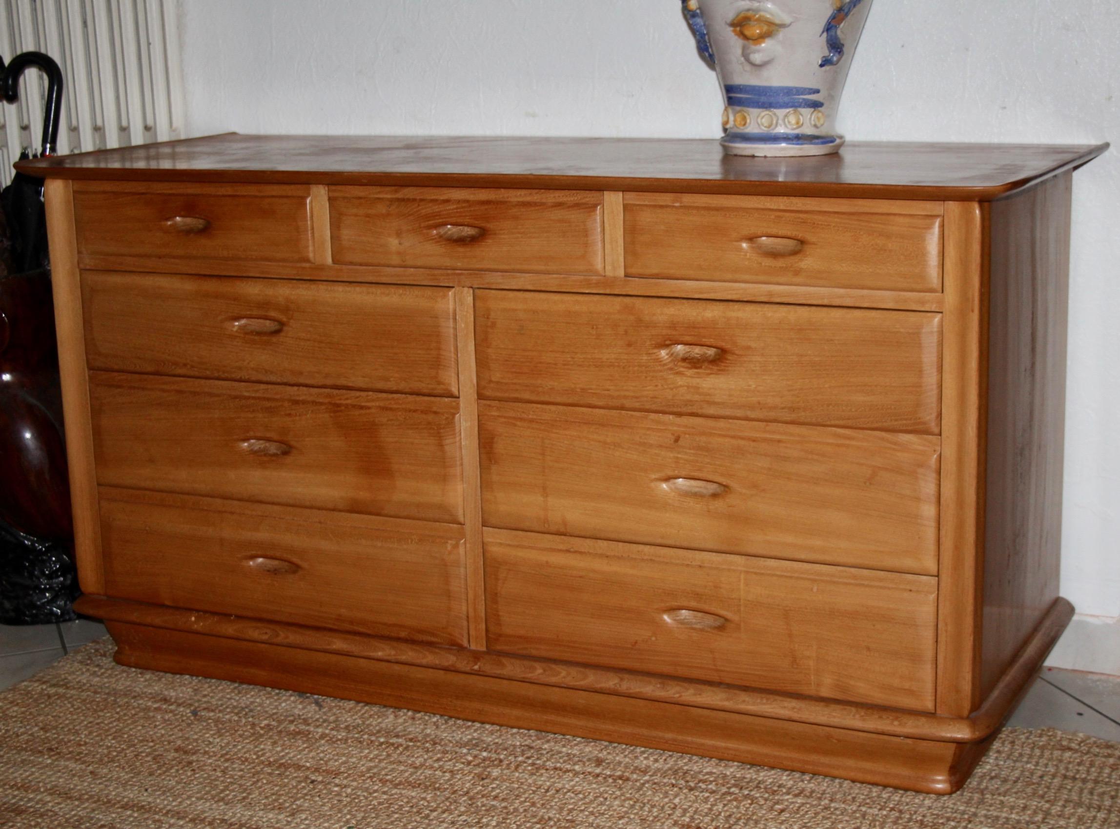 wood sculpture commode by Franz Xaver Sproll For Sale 1