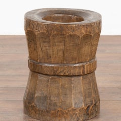 Wood Sculpture Container from Old Water Mill Gear, China 1800-40