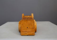 Wood Sculpture Futurist Machine by Urano Palma Locomotive title, from 1956