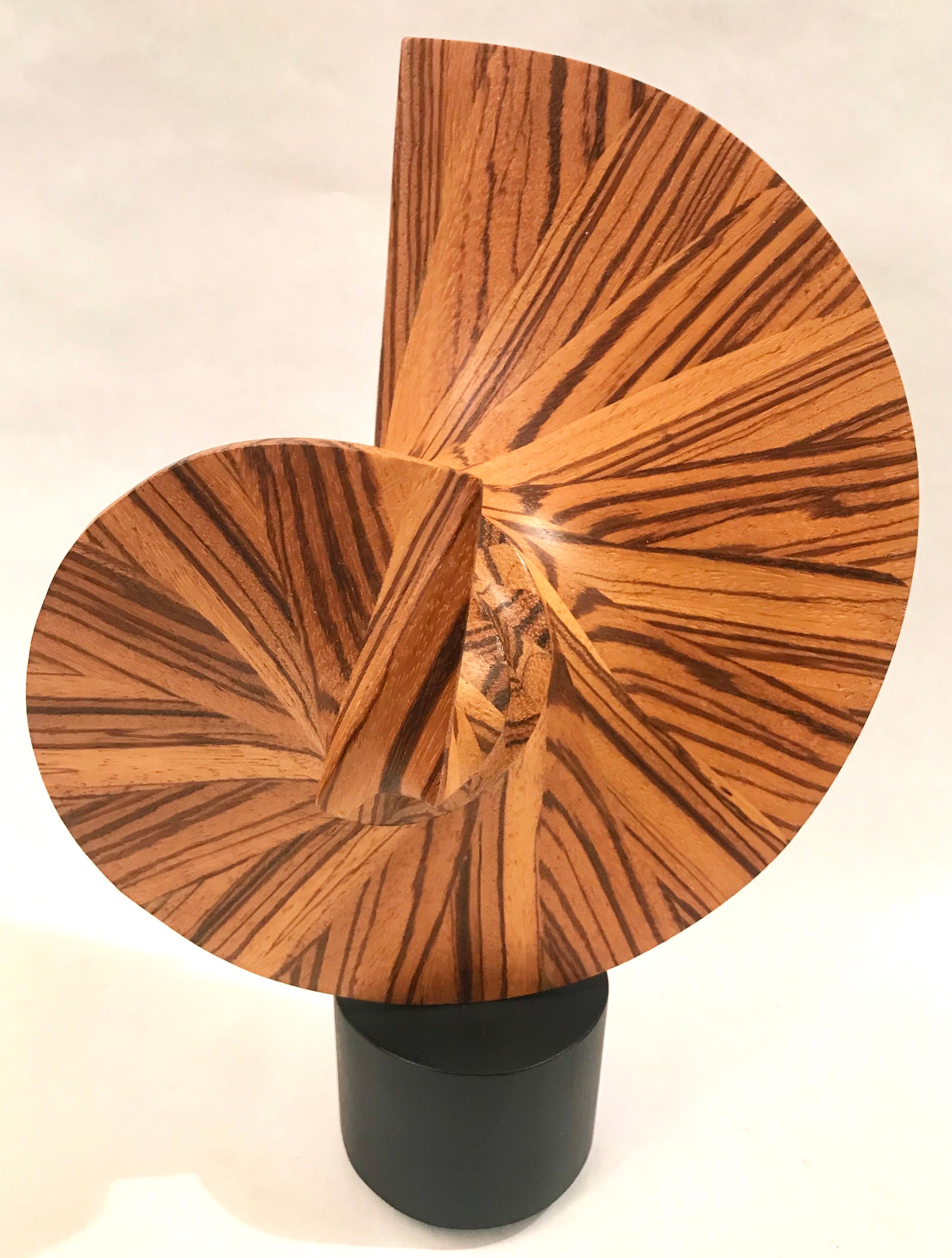 Late 20th Century Wood Sculpture J B Veiner, 1989 For Sale