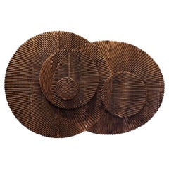 Sculpted Wood Panel Solstice by Etienne Moyat 2022 France, Douglas-fir wood