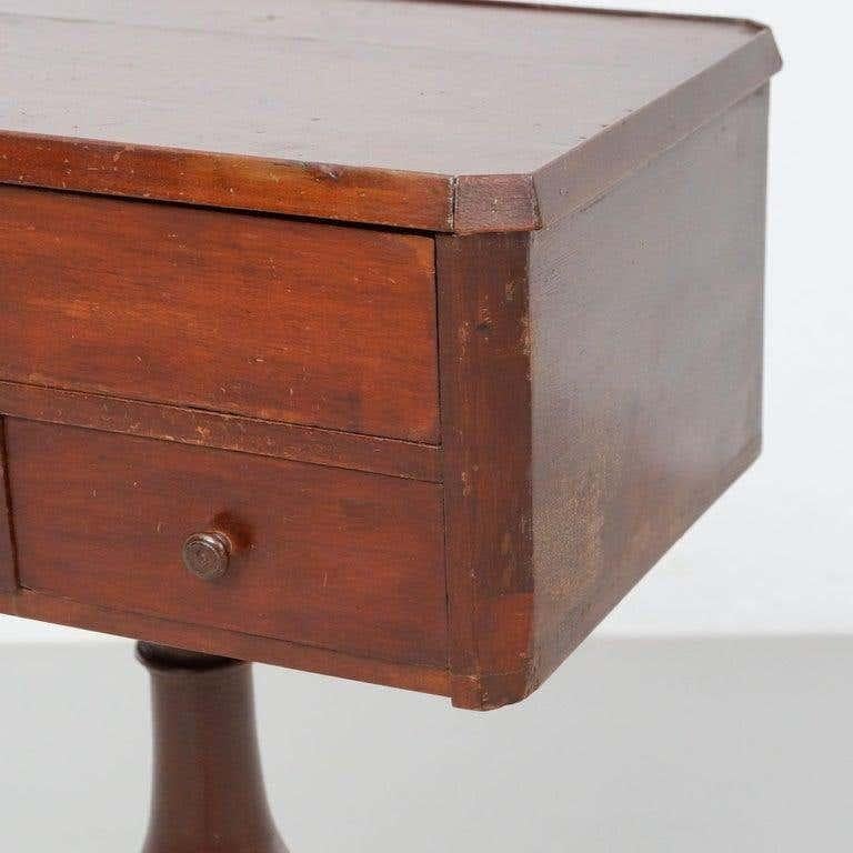 Wood Sewing Table, circa 1800 For Sale 9