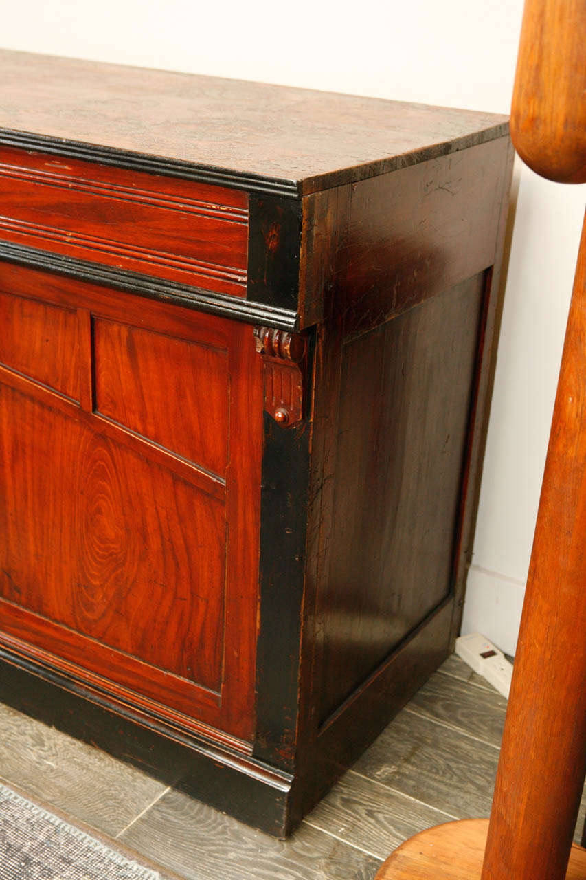 19th Century Wooden Shop Counter In Distressed Condition For Sale In Los Angeles, CA