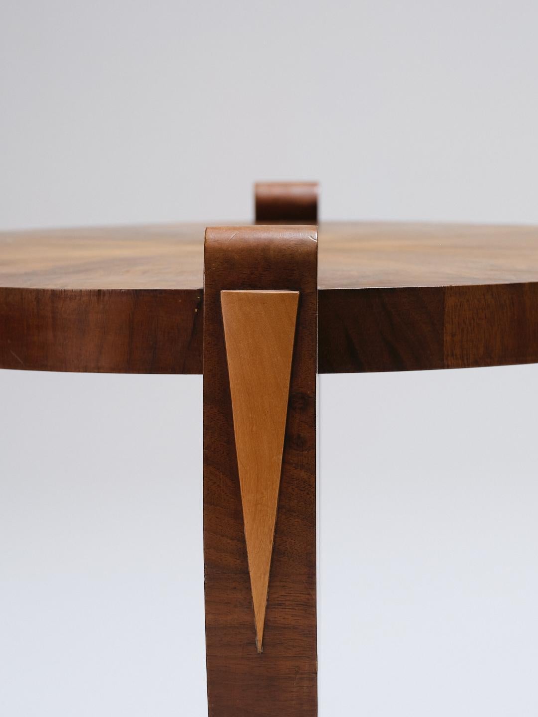 Bois Table d'appoint en Wood, Art déco, années 1930 en vente