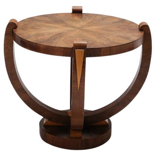 Wood Side Table, Art Deco, 1930s