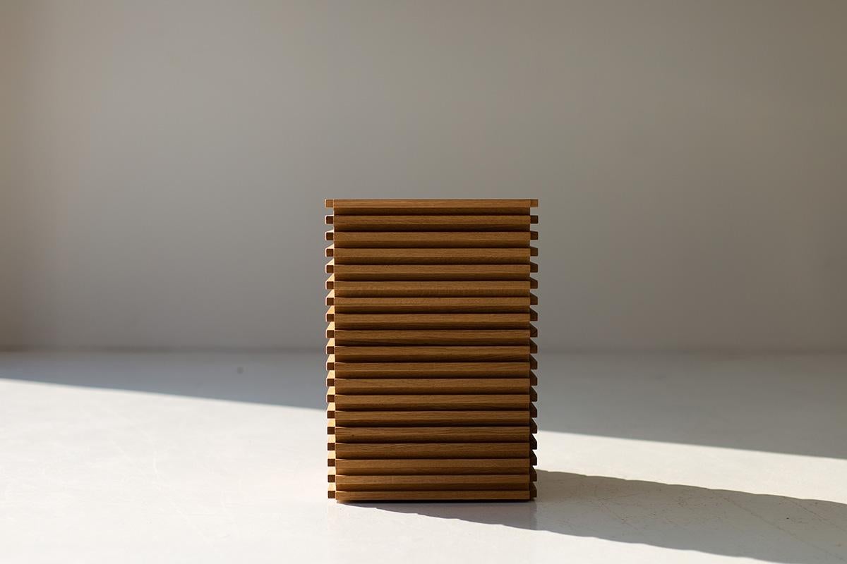 Table d'Appoint en Bois Bertu, Table d'Appoint Cicely en Chêne Blanc en vente 3