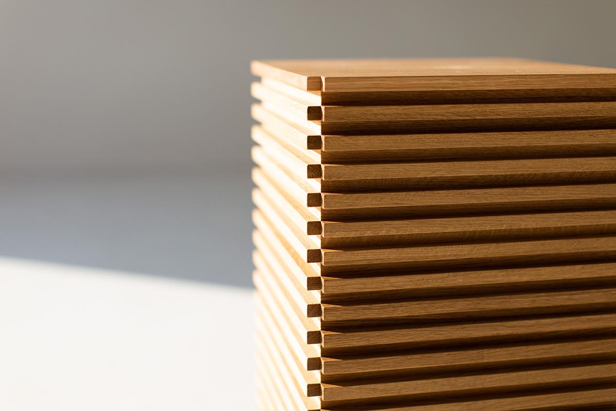 Fait main Table d'Appoint en Bois Bertu, Table d'Appoint Cicely en Chêne Blanc en vente