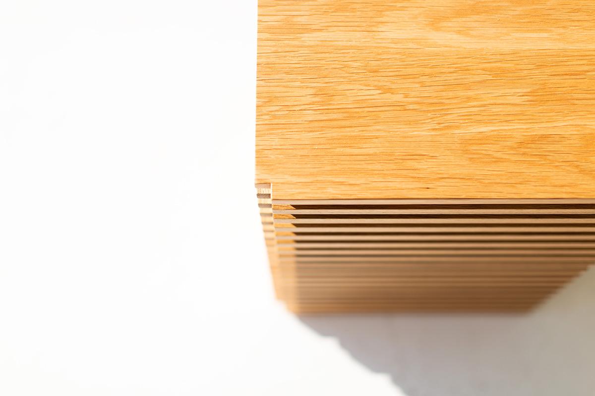 Table d'Appoint en Bois Bertu, Table d'Appoint Cicely en Chêne Blanc en vente 1