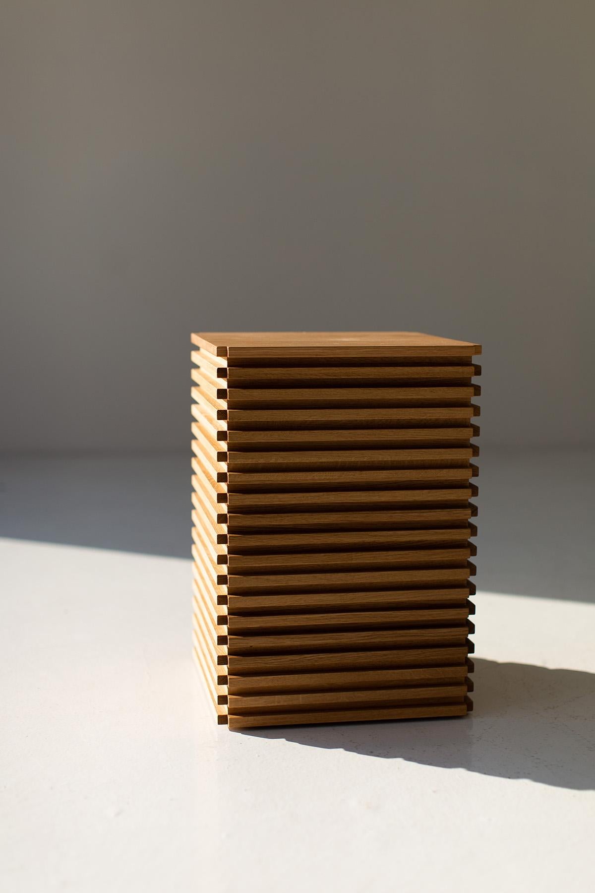 Table d'Appoint en Bois Bertu, Table d'Appoint Cicely en Chêne Blanc en vente 2