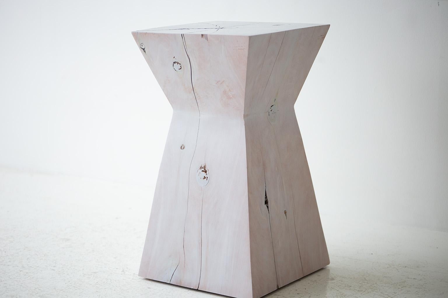American Bertu Wood Side Tables, SOL Wood Side Table, Red Cedar For Sale