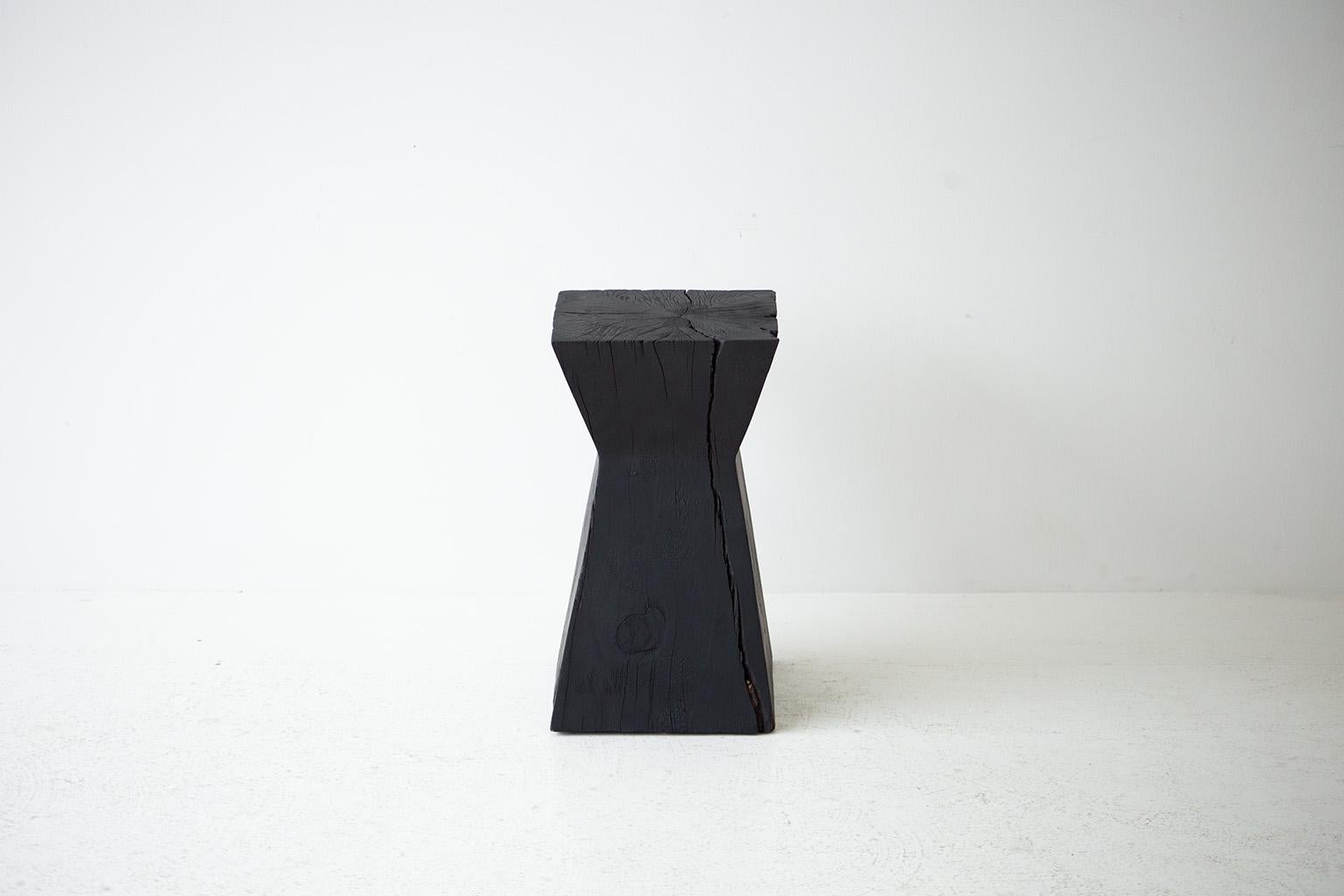 Bertu Wood Side Tables, SOL Wood Side Table, Red Cedar For Sale 1