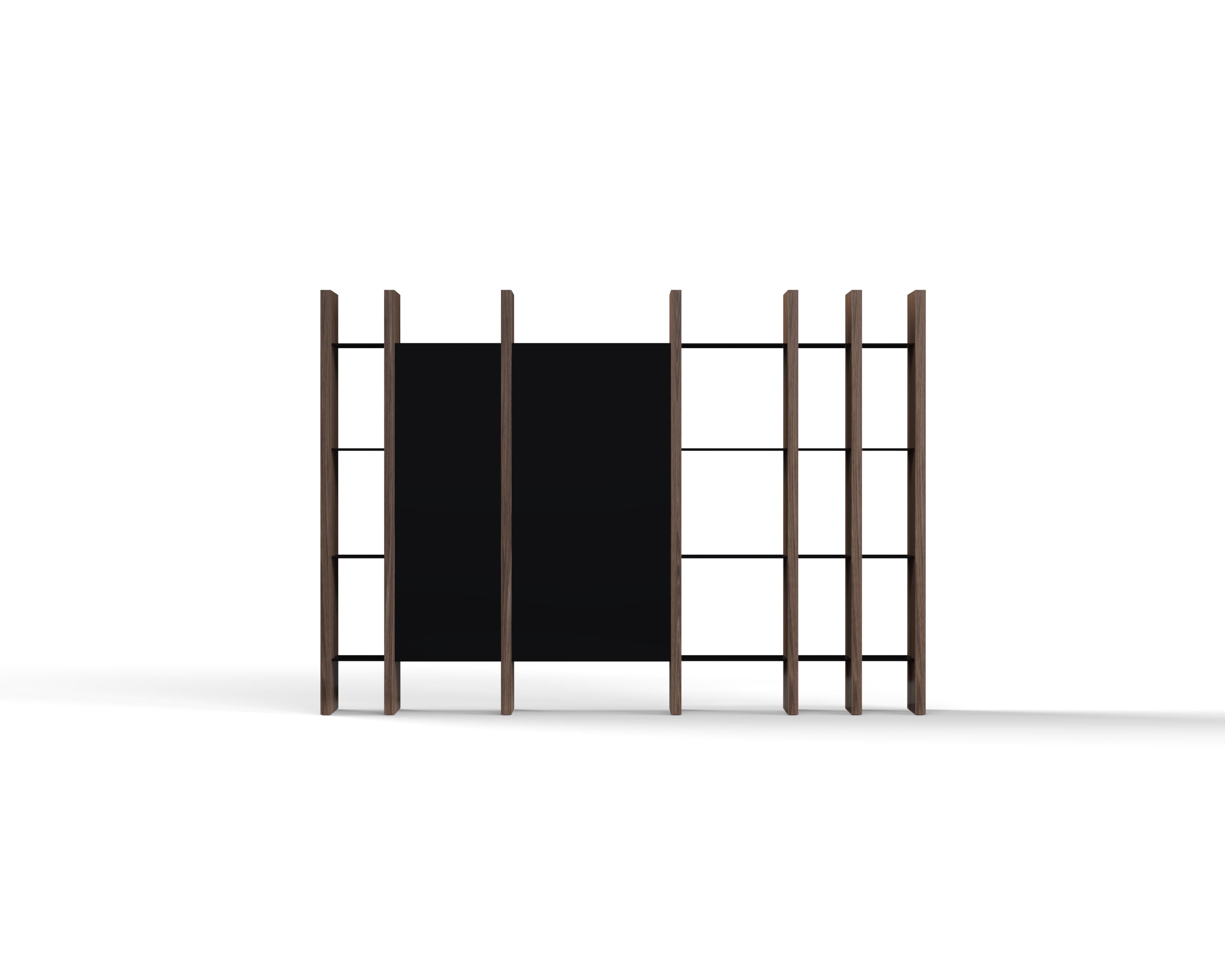 Libreria Wood Sistema Parere di Amura Lab
Dimensioni: L 228 x P 39 x H 160 cm
Materiali: STRUTTURA: legno SCELTE: metallo e legno PORTE: legno, vetro, pelle e cuoio.

Amura Lab:
Nel loro sguardo, portano la bellezza forte e struggente del Sud