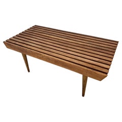 Wood Slat Bench