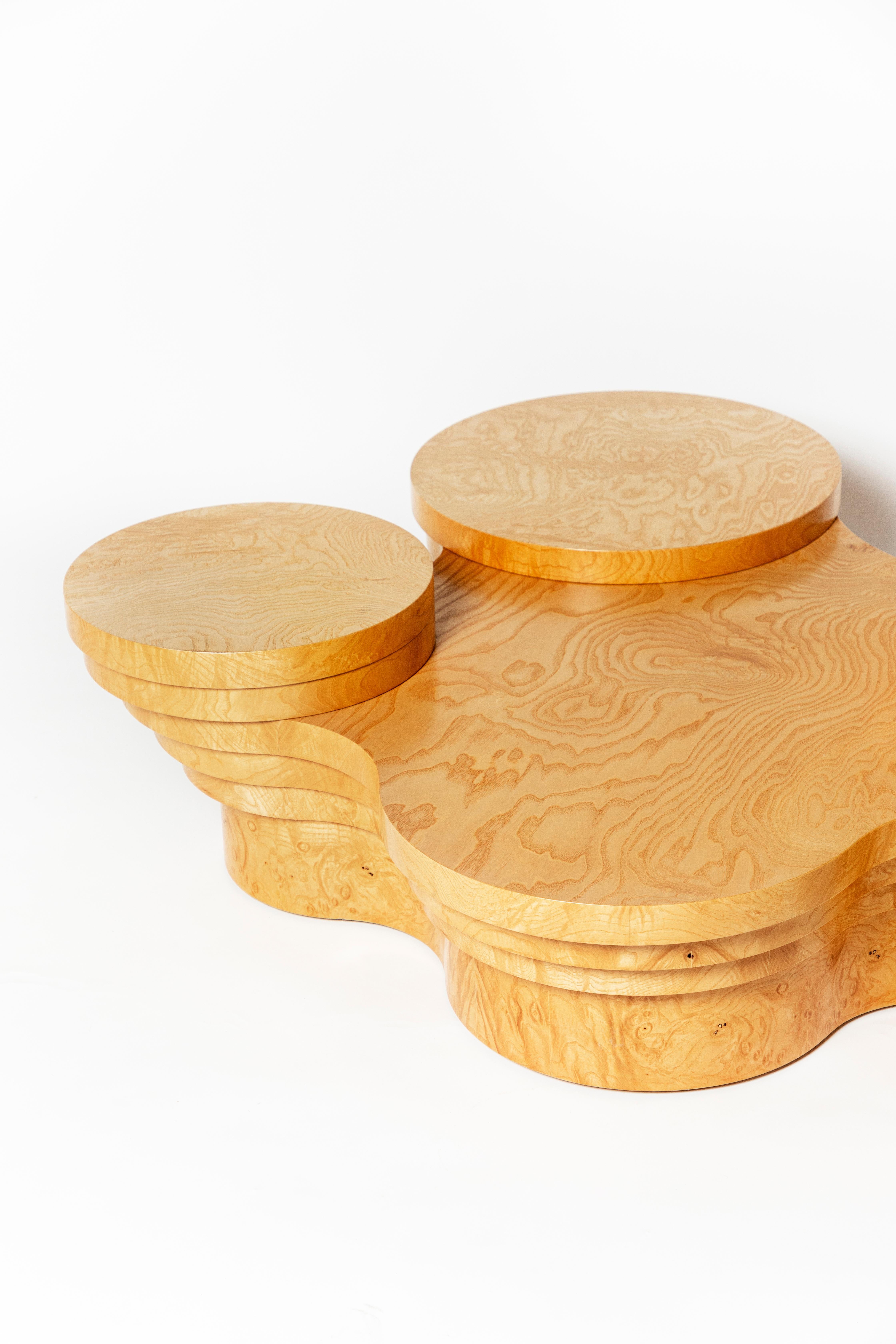 Contemporary Wood Slice Me Up Sculptural Coffee Table by Pietro Franceschini