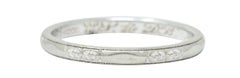 Wood 
Sons Art Deco 18 Karat White Gold Blossom Band Ring