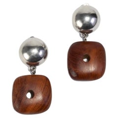 Wood Statement Earrings