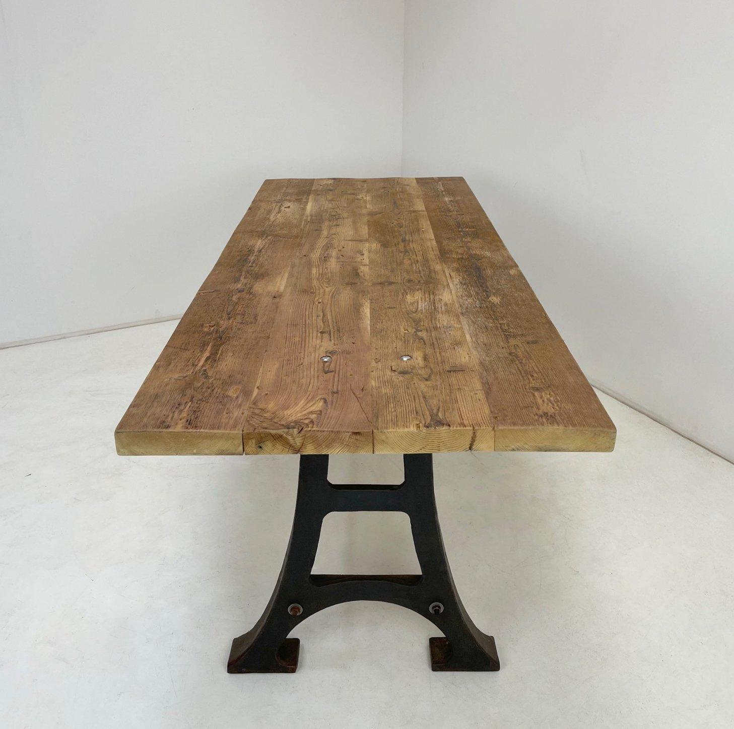 Wood & Steel Industrial Table 1
