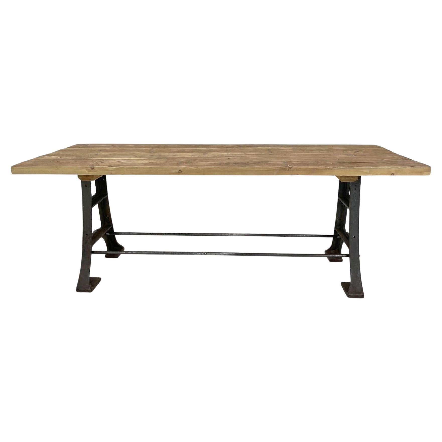 Wood & Steel Industrial Table