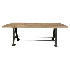 Wood & Steel Industrial Table