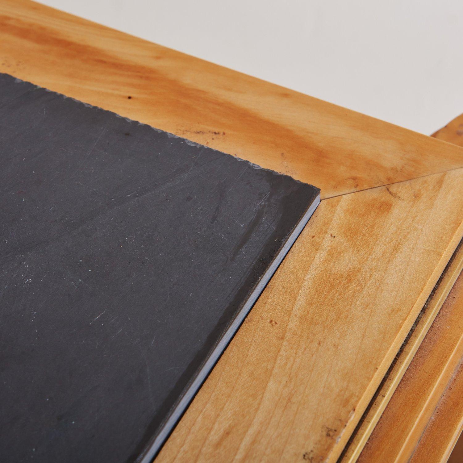 Wood + Stone Art Deco Coffee Table Attributed to Etienne Kohlmann, France 1940s 7