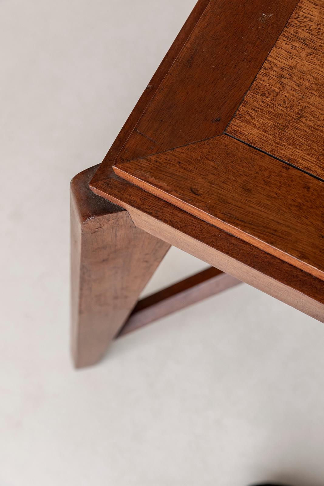 Wood Stool Attributed to Pierre Jeanneret For Sale 5