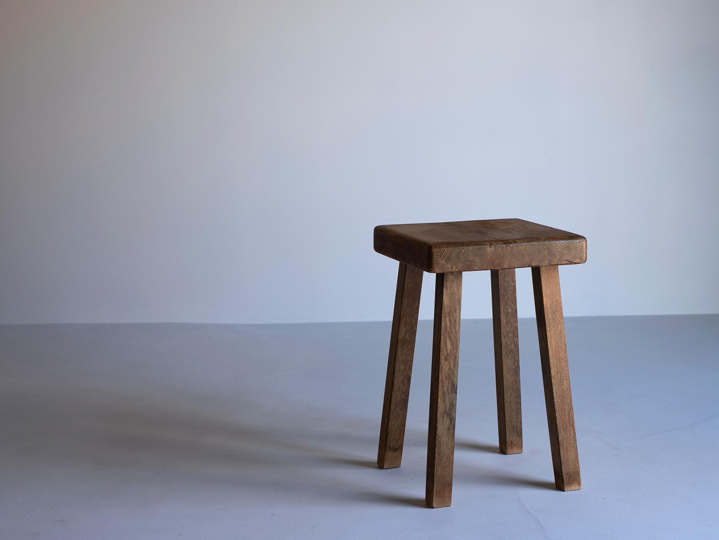 Wood stool for Arc 1800 by Charlotte Perriand

A stool designed by Charlotte Perriand for the Les Arcs ski resort, circa 1960.
This stool was used in Arc 1800.
The stool is in original condition, but shows some wear and tear due to age and
