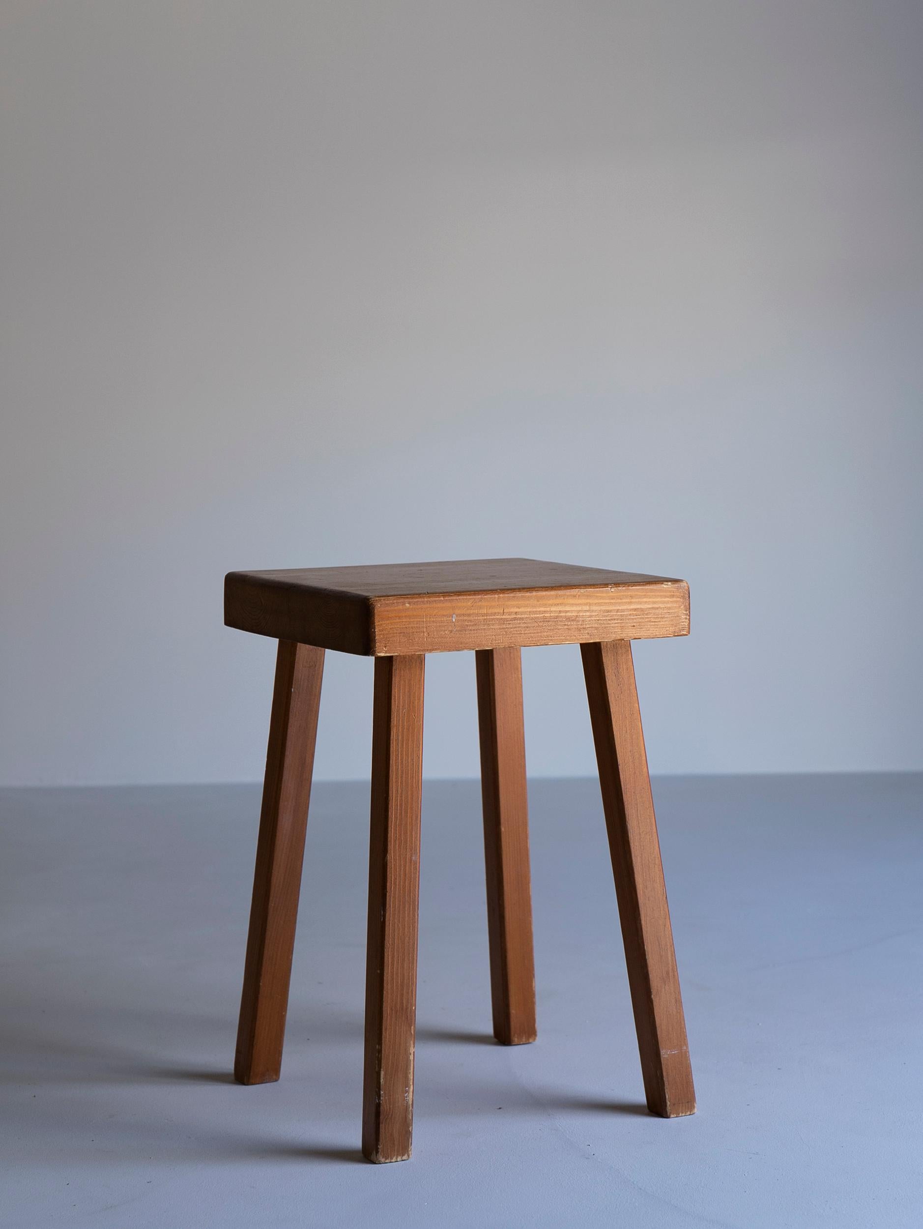 Modern Wood Stool for Arc 1800 by Charlotte Perriand