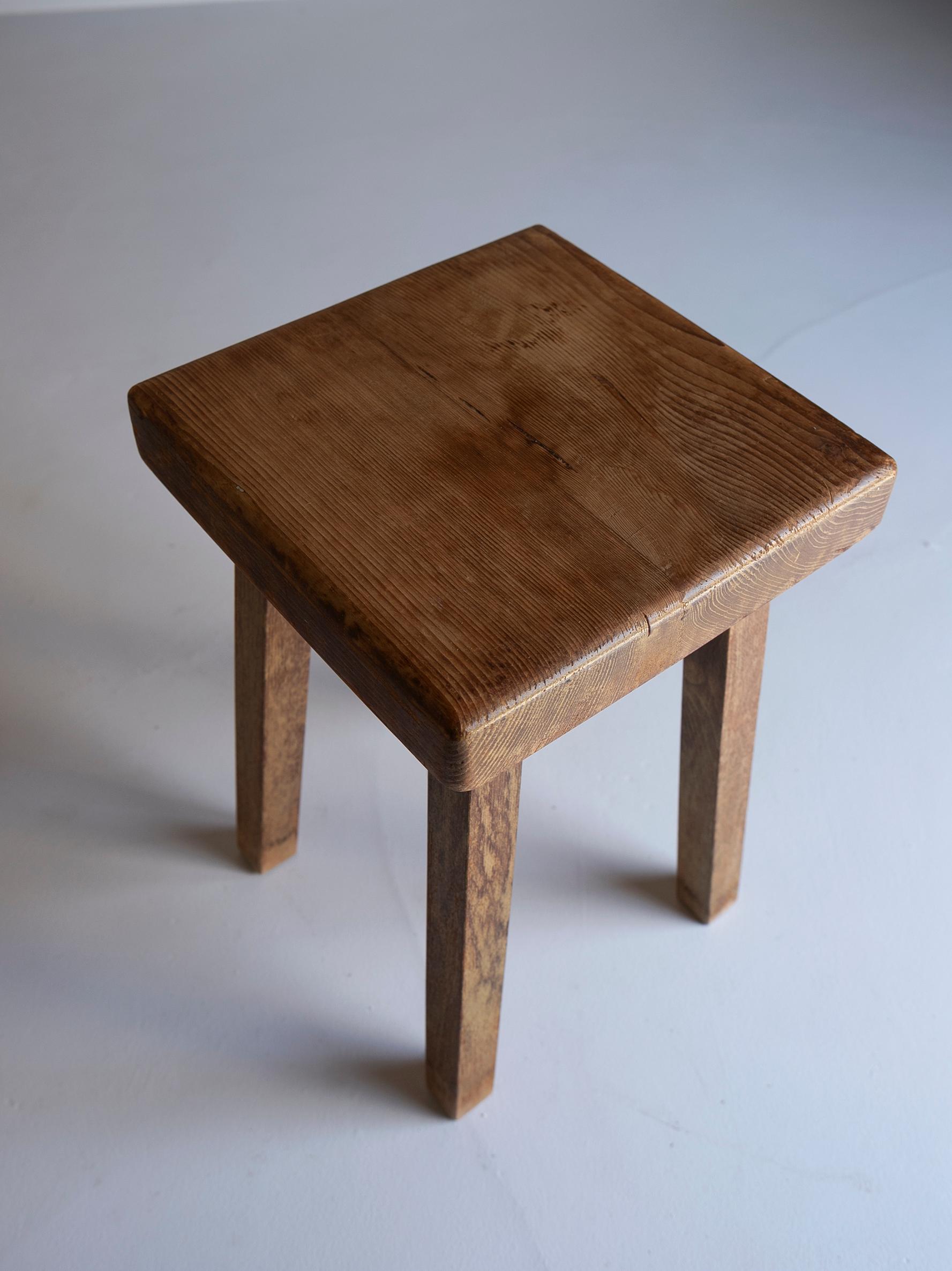 Wood Stool for Arc 1800 by Charlotte Perriand In Good Condition In Sammu-shi, Chiba