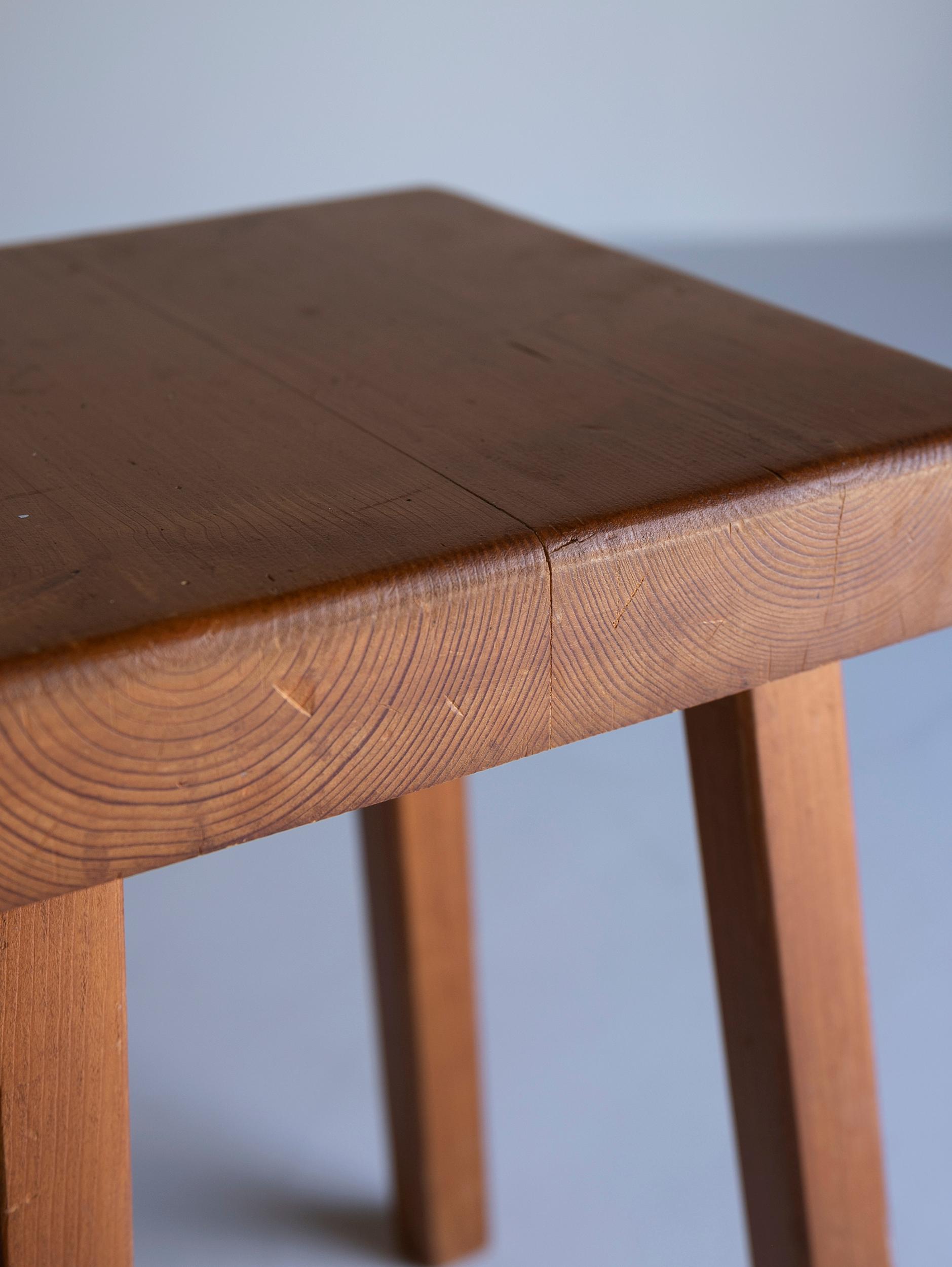 Mid-20th Century Wood Stool for Arc 1800 by Charlotte Perriand
