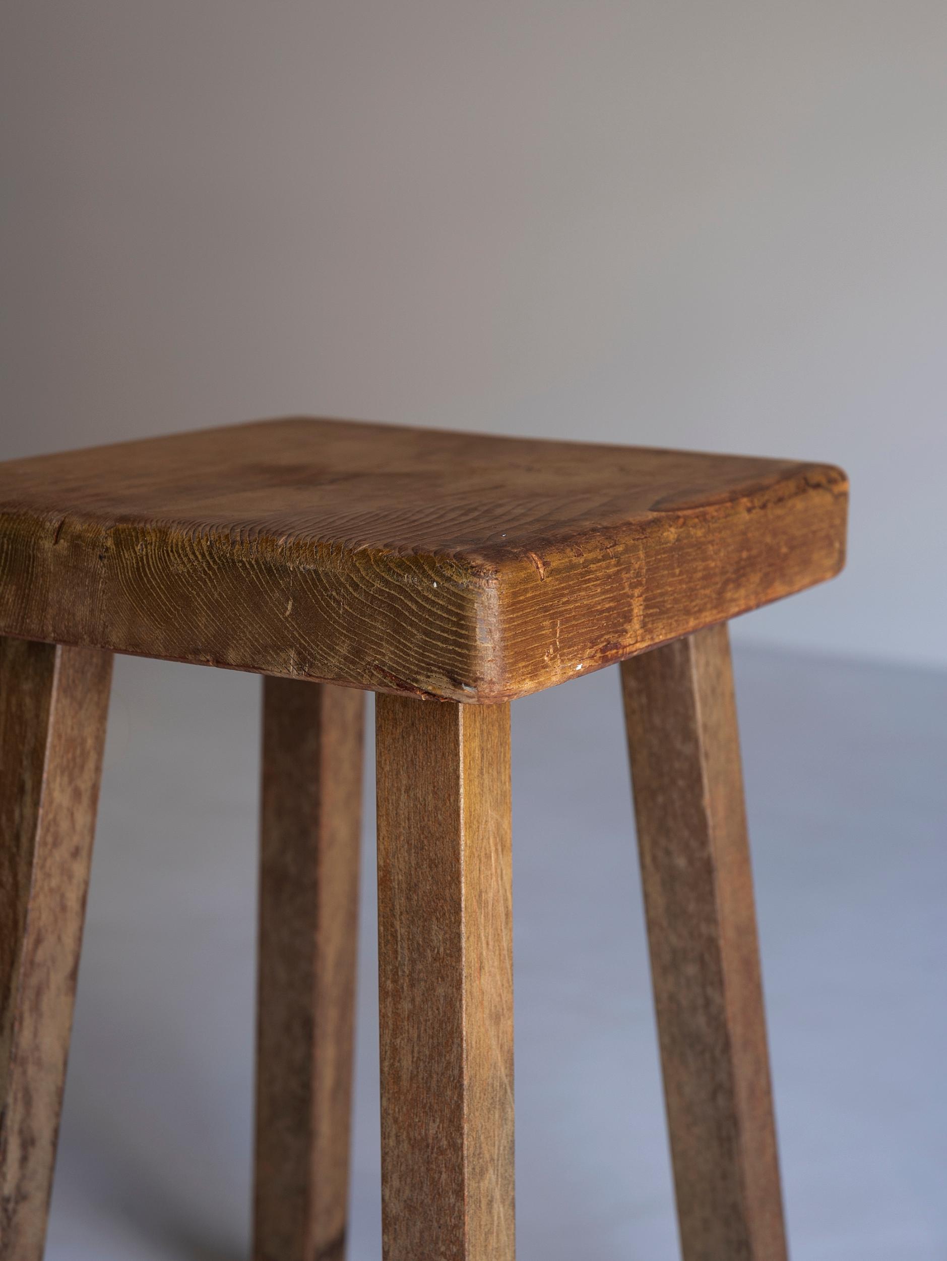 Wood Stool for Arc 1800 by Charlotte Perriand 2