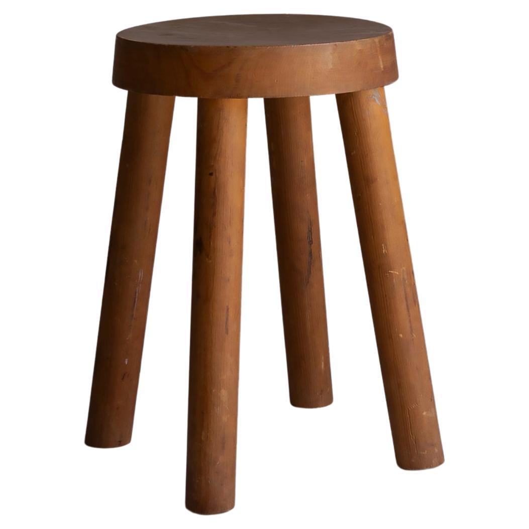 Wood Stool for Méribel Ski Resort by Charlotte Perriand