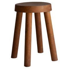 Wood Stool for Méribel Ski Resort by Charlotte Perriand
